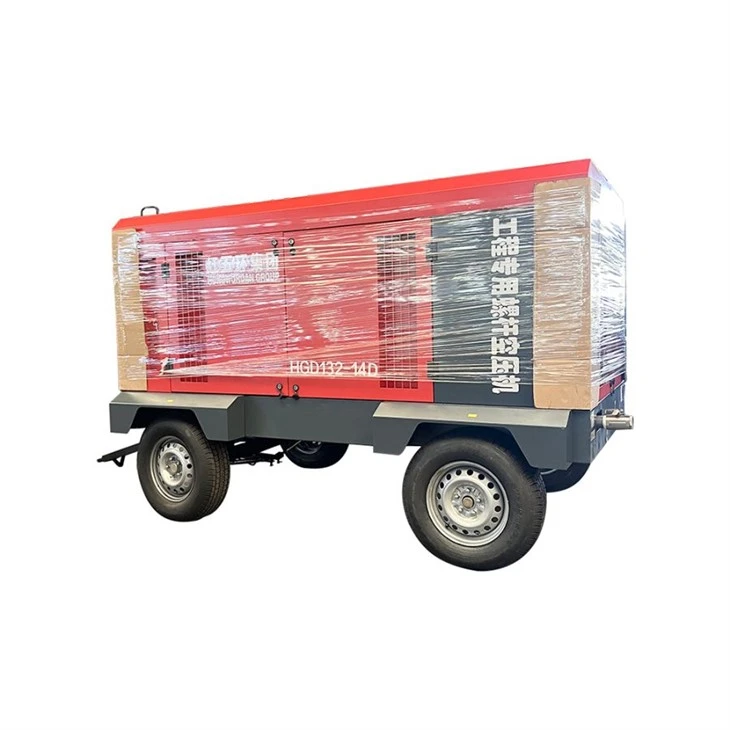 Diesel Portable Ntsia Hlau Cua Compressor Mining HG Series