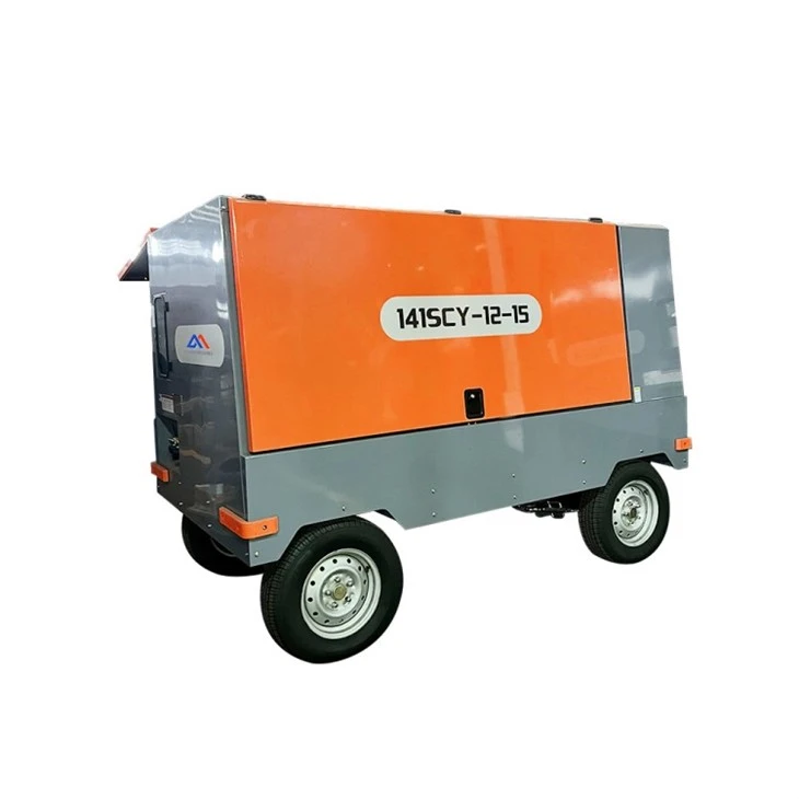 Plaub Log 15 Bar Diesel Portable Ntsia Hlau Zoo Cua Compressor