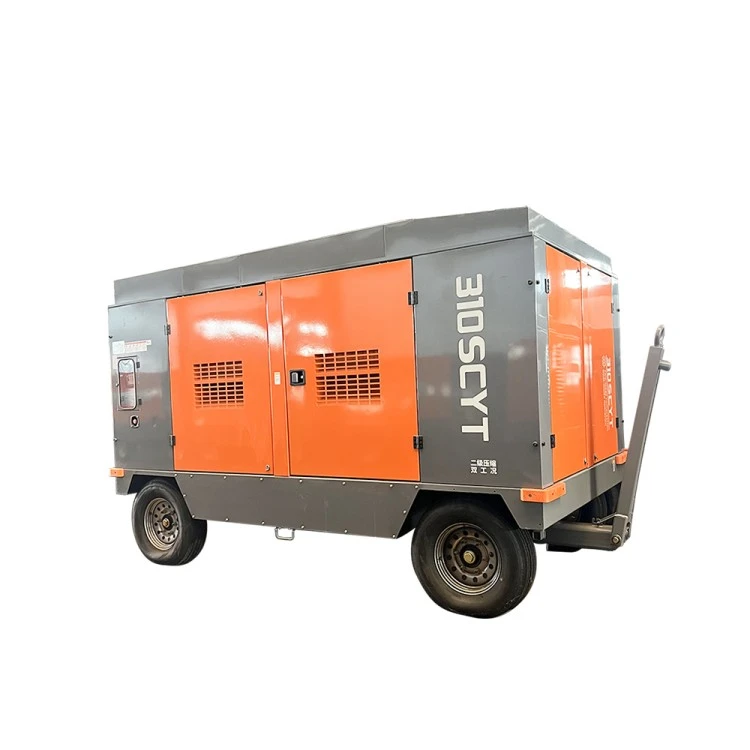 Portable Diesel Ntsia Hlau Cua Compressor Rau Dej Dej Drilling Rig
