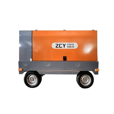 Portable Towable Diesel Ntsia Hlau Cua Compressor
